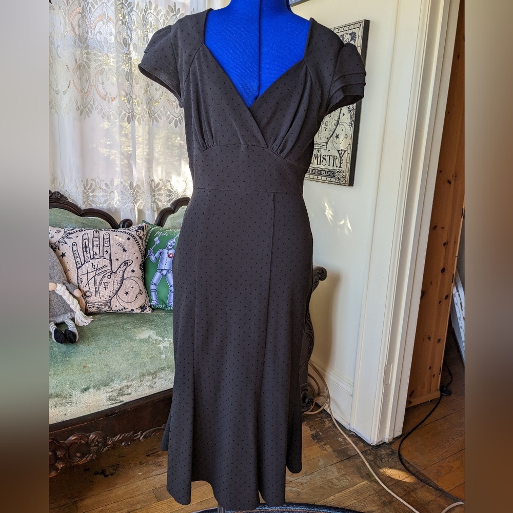 Stop staring swiss dot dress size small